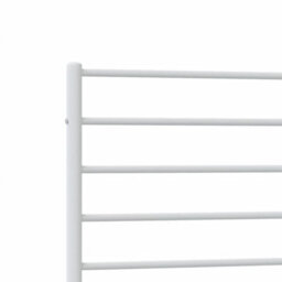 Berkfield Metal Bed Frame With Headboard And Footboard White 107X203 Cm - thumbnail 9