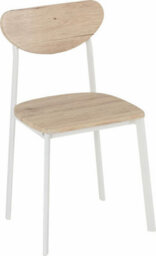 Seconique Riley Dining Set Table And 4 Chairs White And Light Oak Effect Veneer - thumbnail 6