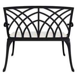 Charles Bentley Metal Cast Aluminium 2 Seater Garden Patio Bench Seat - thumbnail 7