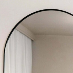 Jōbū Jobu Home - Akiko, Full Length Black Metal Arched Mirror - 180Cm X 90Cm - thumbnail 6