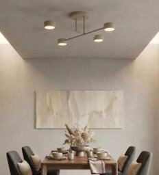Emibig Lighting Emibig Halo Ceiling Lamp 4 X Gx53 Beige - thumbnail 4
