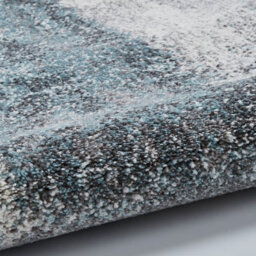 Ivory/blue Rug, Handmade Abstract Rug, Modern Stylish Rug For Bedroom, Living Room, & Dining Room-60 X 230Cm (Runner) - thumbnail 6