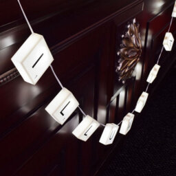 Taylor & Brown 210Cm Personalised Scrabble Light Letters Hanging Rope String Fairy Lights Led With 60 Reusable Letter Stickers - thumbnail 6