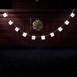 Taylor & Brown 210Cm Personalised Scrabble Light Letters Hanging Rope String Fairy Lights Led With 60 Reusable Letter Stickers - thumbnail 7