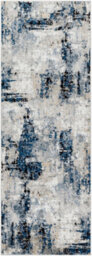 Livabliss Jolie-Abstract Blue Grey Beige Black Modern Marble Living Dining Bedroom Rug 80 X 220 Cm Easy Care, Non Shedding - thumbnail 1