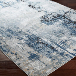 Livabliss Jolie-Abstract Blue Grey Beige Black Modern Marble Living Dining Bedroom Rug 80 X 220 Cm Easy Care, Non Shedding - thumbnail 6