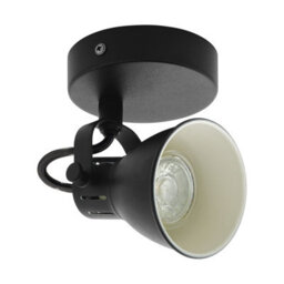 Adjustable Black Steel Wall Light With Gu10 Bulb - Modern Spot Light