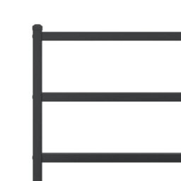 Berkfield Metal Bed Frame Without Mattress With Headboard Black 120X190Cm - thumbnail 8