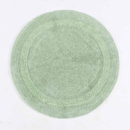 Homescapes Luxury Reversible Round Bath Mat - Sage Green