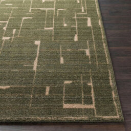 Livabliss Elle Decor Alba-Modern Green Brown Graphic Living Dining Bedroom Rug 200 X 275 Cm Easy Care, Non Shedding - thumbnail 5