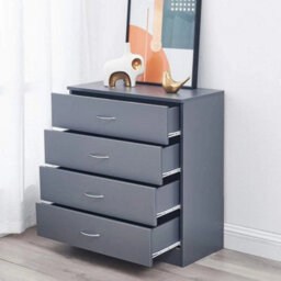 Contemporary Grey Chest Of Drawers - Soft Close, Multi-Functional Storage - thumbnail 4