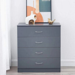 Contemporary Grey Chest Of Drawers - Soft Close, Multi-Functional Storage - thumbnail 5