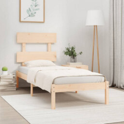 Walplus Bed Frame Without Mattres 90X200 Cms Solid Wood - thumbnail 1