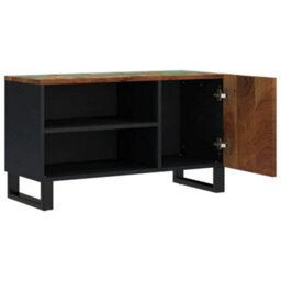 Berkfield Tv Cabinet 80X33X46 Cm Solid Wood Reclaimed&engineered Wood - thumbnail 4