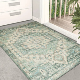 Ameha Cashmere Ember Rug Modern Indoor/outdoor Area Carpet Bedroom Living Room 120 X 170 Cm Area Olive Green Beige Rugs - thumbnail 5