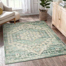 Ameha Cashmere Ember Rug Modern Indoor/outdoor Area Carpet Bedroom Living Room 120 X 170 Cm Area Olive Green Beige Rugs - thumbnail 3