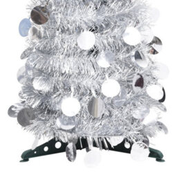 Berkfield Pop-Up Artificial Christmas Tree Silver 120 Cm Pet - thumbnail 3