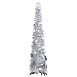 Berkfield Pop-Up Artificial Christmas Tree Silver 120 Cm Pet - thumbnail 1