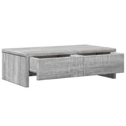 Walplus Monitor Stand With Drawers Grey Sonoma 50X27X15 Cm Engineered Wood - thumbnail 5