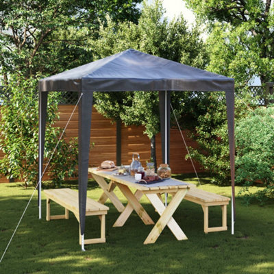 Walplus Professional Party Tent Garden Gazebo Canopy 2X2 M Anthracite - image 1