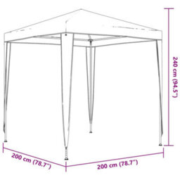 Walplus Professional Party Tent Garden Gazebo Canopy 2X2 M Anthracite - thumbnail 8