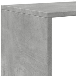 Berkfield Room Divider Bookcase 4-Tier Concrete Grey 131.5X29X131.5 Cm Engineered Wood - thumbnail 9