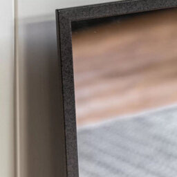 Xample Gallery Chafford Black Window Mirror 80 X 110Cm - Metal Frame Pane Style Mirror, Wall Mounted, Portrait Or Landscape - thumbnail 4