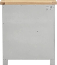 Seconique Windsor Low Bookcase Pebble Grey With Oak Top Fully Assembled - thumbnail 4