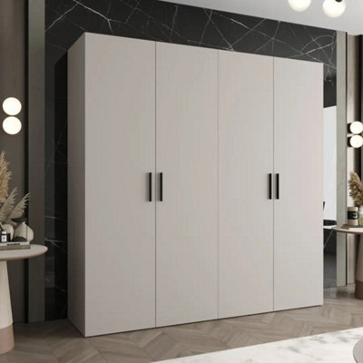 Arte Bari I Hinged Door Wardrobe 200Cm In Cashmere - Elegant, Soft-Close Storage In A Contemporary Neutral - image 1