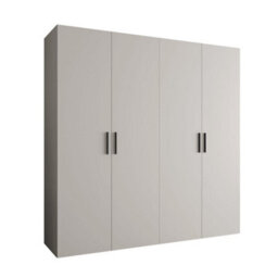 Arte Bari I Hinged Door Wardrobe 200Cm In Cashmere - Elegant, Soft-Close Storage In A Contemporary Neutral - thumbnail 2