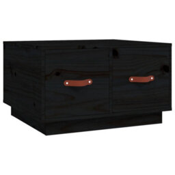 Berkfield Rustic Coffee Table Black 60X53X35 Cm Solid Wood Pine