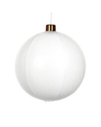 WeRChristmas Inflatable Tinsel Christmas Bauble, White, 66 Cm