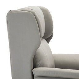 More4Homes Electric Powered Recliner Chair With Wingback Design And Usb Charger Port In Grey Bonded Leather - thumbnail 5