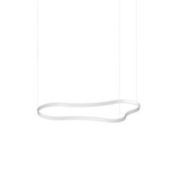 Ideal Lux Luminosa Waves 155Cm Integrated Led Pendant Ceiling Light White 3000K