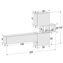 Decorotika Sabadell Moduler Modern Tv Unit Wall Mount Customizable Layout High Gloss White - thumbnail 6