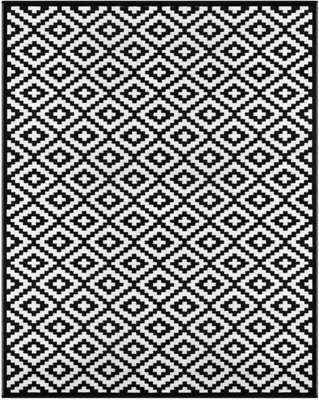 Aamen Garden Rug Reversible Outdoor Lawn Carpet Waterproof  Rug  120X180 Cm, Black/white - image 1