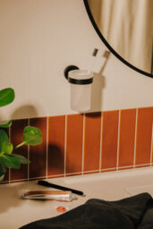 Cosmic Toothbrush Holder Tumbler, Matt Black, Wall-Mounted, Anti-Corrosion, Start Collection - thumbnail 4