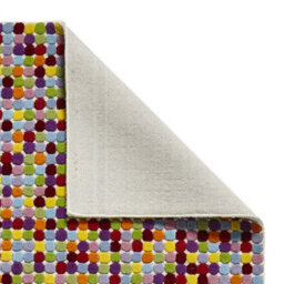 Multi Wool Funky Handmade Modern Easy To Clean Dotted Geometric Diningroom Bedroom And Living Room Rug-120Cm X 170Cm - thumbnail 2