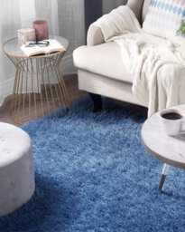 Beliani Shaggygy Rug Cide Blue 200 X 300 Cm - thumbnail 2