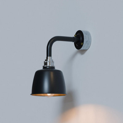20mm Conduit Pipe Wall Light Vintage Black Metal Shade Wall Sconce Industrial E27 Base Wall Lighting Fixtures - image 1