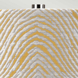 Luminosa Lighting Luminosa Milo Table Lamp With Round Shade, Polished Nickel, White, Yellow - thumbnail 2
