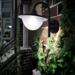 Long Life Lamps Company 7W Outdoor Garden Led Wall Light Lantern Shade Black With Opaque Cover Zlc317 - thumbnail 7