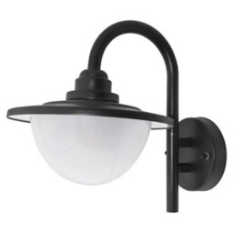 Long Life Lamps Company 7W Outdoor Garden Led Wall Light Lantern Shade Black With Opaque Cover Zlc317 - thumbnail 1