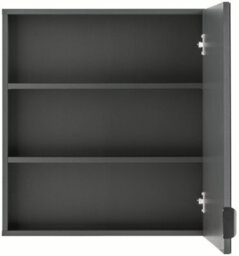 Dorel Home Atlas Hang Cabinet With 1 Mirror Door Grey - thumbnail 4