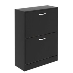 Lassic Vida Designs 2 Drawer Shoe Storage Cabinet Black - thumbnail 7