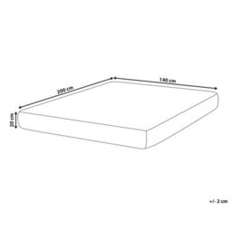 Beliani Memory Foam Mattress Whisper H2/3 Medium 140 X 200 Cm (Eu Double) - thumbnail 3