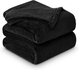 Gc Gaveno Cavailia Luxury Faux Fur Throw 150X200 Cm Black Fleece Blanket For Double Bed & Sofa Bed - thumbnail 4