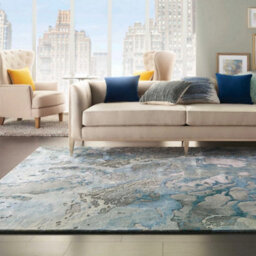 Grey Slate Wool Handmade Luxurious Abstract Optical/ (3D) Modern Rug For Living Room And Bedroom-297Cm X 419Cm - thumbnail 2