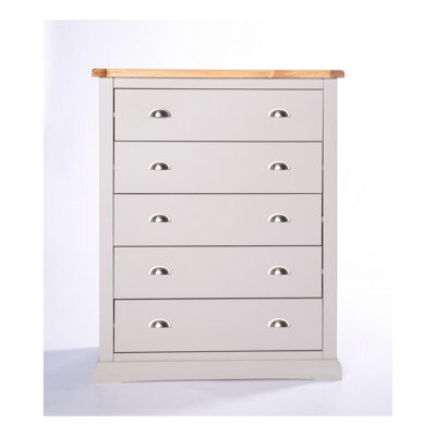 Cabinet Bits Loreo 5 Drawer Chest Of Drawers Chrome Cup Handle - image 1
