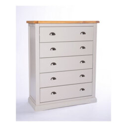 Cabinet Bits Loreo 5 Drawer Chest Of Drawers Chrome Cup Handle - thumbnail 2